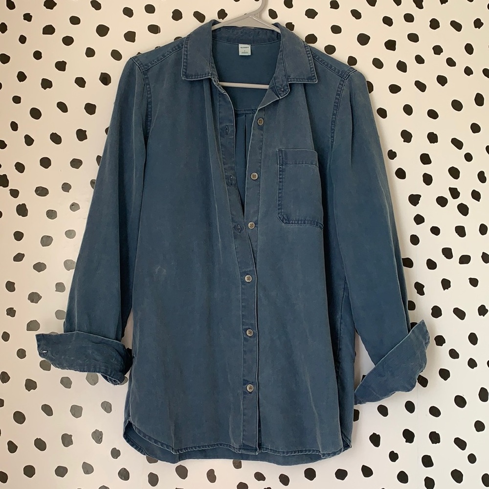 chambray button down